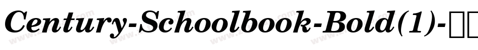 Century-Schoolbook-Bold(1)字体转换