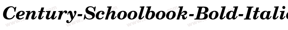 Century-Schoolbook-Bold-Italic字体转换