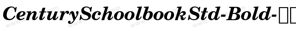 CenturySchoolbookStd-Bold字体转换