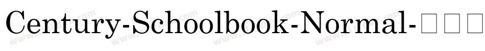Century-Schoolbook-Normal字体转换