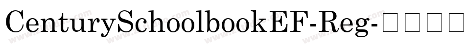 CenturySchoolbookEF-Reg字体转换