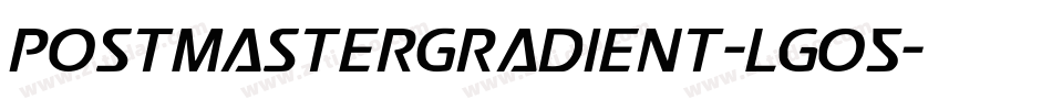 PostmasterGradient-LgO5字体转换