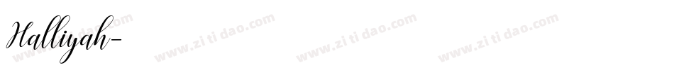 Halliyah字体转换