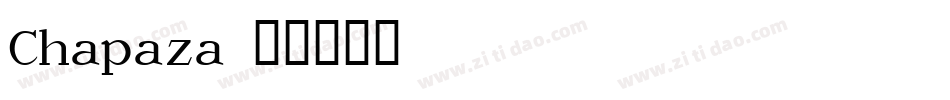 Chapaza字体转换