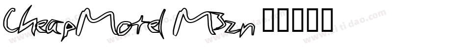 CheapMotel-M3zn字体转换