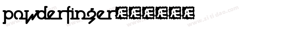 Powderfinger字体转换