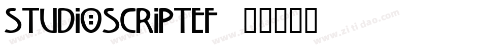 StudioScriptEF字体转换