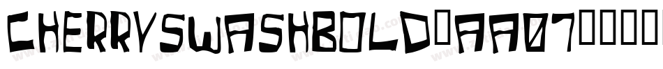 CherrySwashBold-AA07字体转换