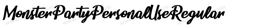 MonsterPartyPersonalUseRegular-0Wlj4字体转换 MonsterPartyPersonalUseRegular-0Wlj4字体转换