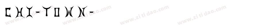 CHI-TOWN字体转换