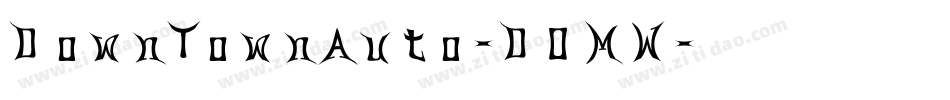 DownTownAuto-DOMW字体转换