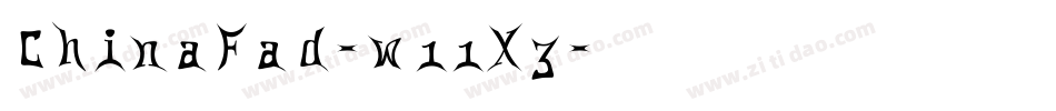 ChinaFad-w11X3字体转换