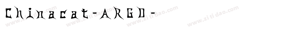 Chinacat-ARGD字体转换