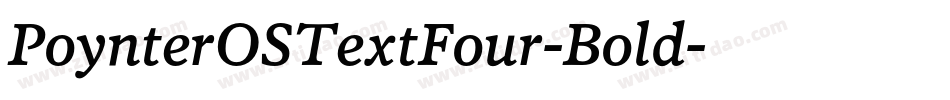 PoynterOSTextFour-Bold字体转换
