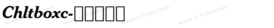 Chltboxc字体转换