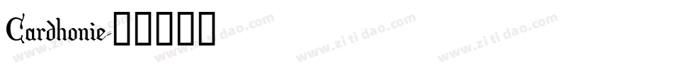 Cardhonie字体转换