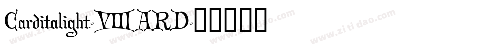 Carditalight-8ARD字体转换