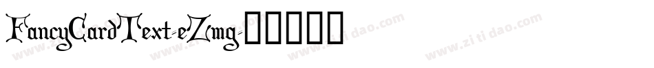 FancyCardText-eZmg字体转换