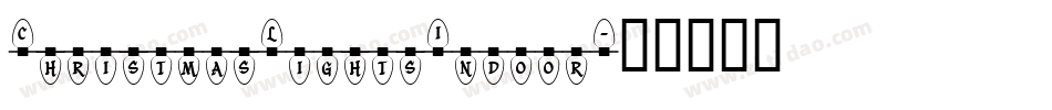 ChristmasLightsIndoor字体转换