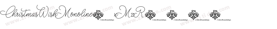 ChristmasWishMonoline-xMzR字体转换 ChristmasWishMonoline-xMzR字体转换
