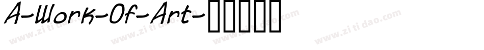 A-Work-Of-Art字体转换