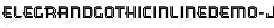 ElegrandGothicInlineDemo-jJMR字体转换