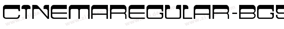 CinemaRegular-BG5w字体转换