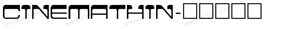 CinemaThin字体转换