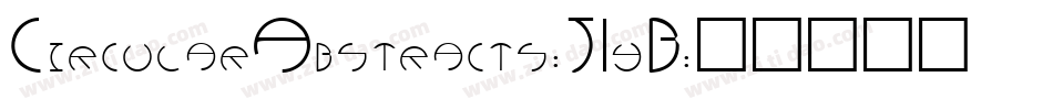 CircularAbstracts-J1yB字体转换