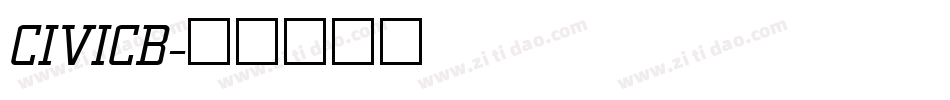 CIVICB字体转换