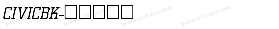 CIVICBK字体转换
