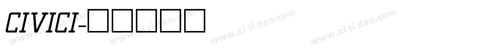 CIVICI字体转换