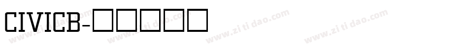 CIVICB字体转换