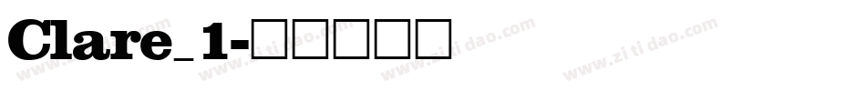 Clare_1字体转换