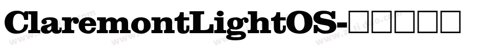 ClaremontLightOS字体转换
