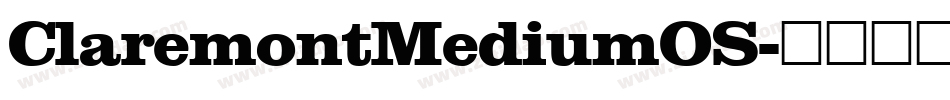 ClaremontMediumOS字体转换