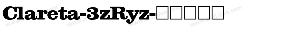 Clareta-3zRyz字体转换