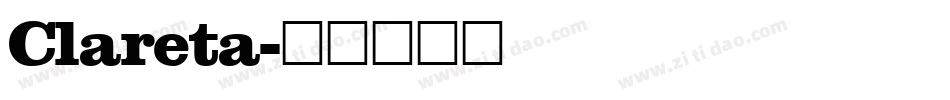 Clareta字体转换