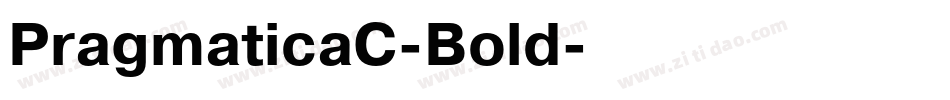 PragmaticaC-Bold字体转换
