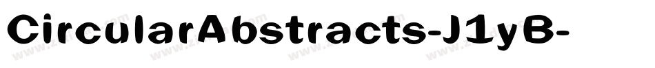 CircularAbstracts-J1yB字体转换