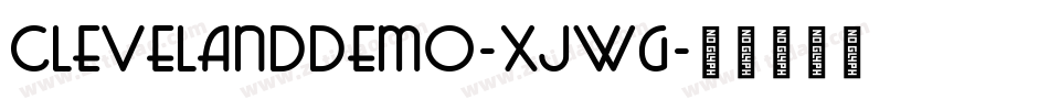 ClevelandDemo-XjWg字体转换