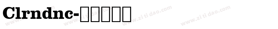 Clrndnc字体转换