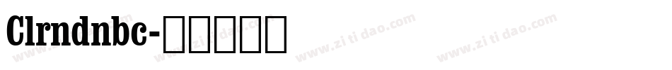 Clrndnbc字体转换