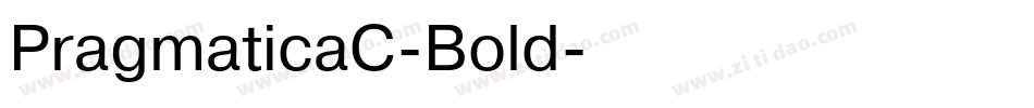 PragmaticaC-Bold字体转换