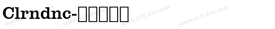 Clrndnc字体转换