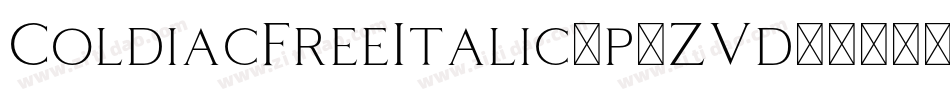 ColdiacFreeItalic-p7ZVd字体转换