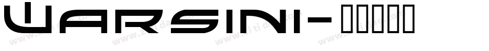 Warsini字体转换