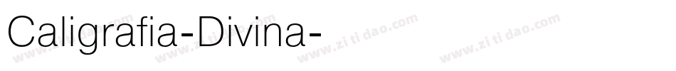 Caligrafia-Divina字体转换