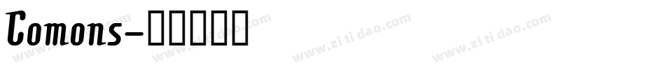 Comons字体转换