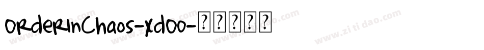 OrderInChaos-xdO0字体转换